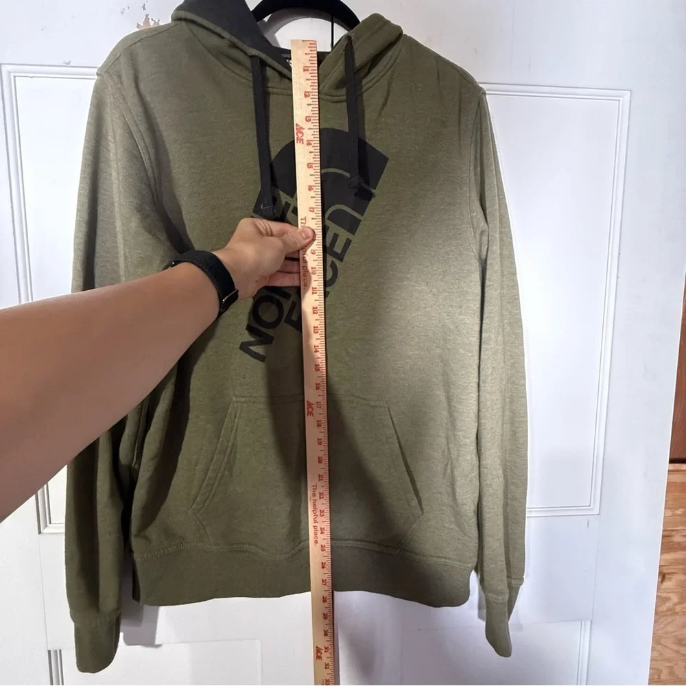 The North Face Fleece Hoodie Half Dome Green and Black Size Medium